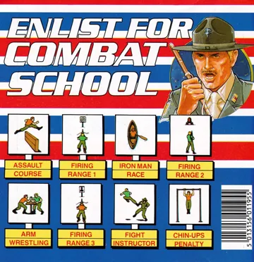 Combat School (UK) (1987) (Trainer) box cover back